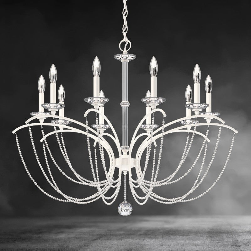Priscilla Crystal Candlestick Chandelier 36"